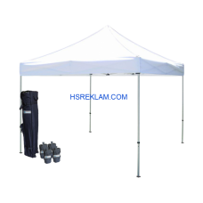 Gazebo Tente Tavan 2×2 mt - Katlanabilir Stand - Tanıtım Fuar Çadırı