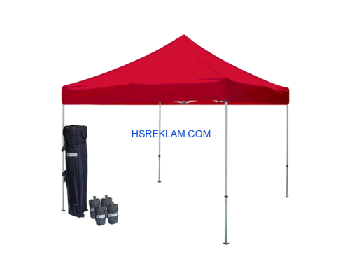 Gazebo Tente Tavan 2×3 mt - Katlanabilir Stand - Tanıtım Fuar Çadırı