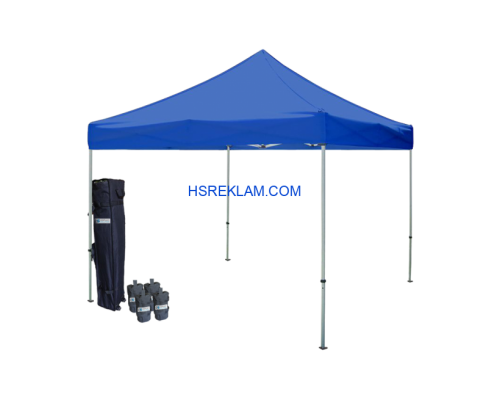 Gazebo Tente Tavan 3×3 mt - Katlanabilir Stand - Tanıtım Fuar Çadırı